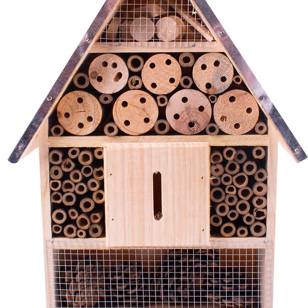 AllPetSolutions Insect & Bug Hotel with Metal Roof, Large - AllPondSolutions