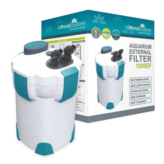 1,000 L/H Aquarium Fish Tank External Canister Filter - 1000EF
