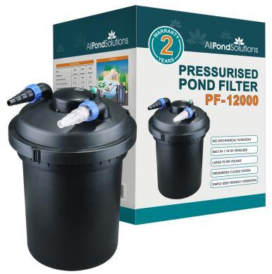 AllPondSolutions 12000L Pressurised Pond Filter 11w UV PF-12000 - AllPondSolutions