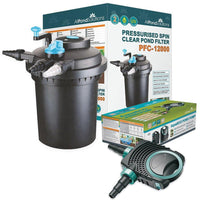 AllPondSolutions PFC-12000 pressurised pond filter kit with 11W UV and pump