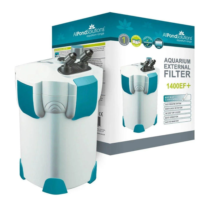 1,400 L/H Aquarium Fish Tank External Canister Filter with 9W UV Steriliser - 1400EF+