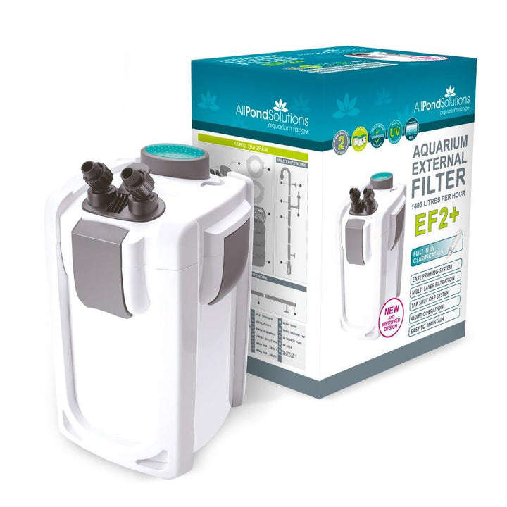 AllPondSolutions 1400L/H + 9W UV Aquarium External Filter EF2+ - AllPondSolutions