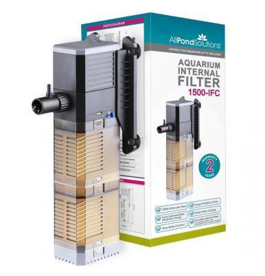 1500 L/H Aquarium Fish Tank Internal Filter Adj Flow 1500-IFC