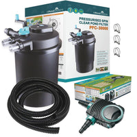AllPondSolutions PFC-30000 pressurised pond filter kit with 55W UV and 12000L/H pump