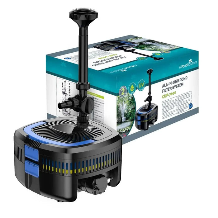 5,200 L/H All-in-One Pond Pump, Filter & UV Clarifier with Fountain - CUP-7000