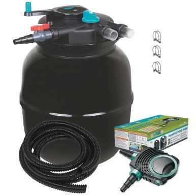 AllPondSolutions Pressurised Pond Filter PFC-50000 Full Kit with AquaECO-12000 - AllPondSolutions