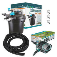 AllPondSolutions PFC-8000 pressurised pond filter kit with 11W UV and AquaECO-6000 pump