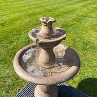 AllPondSolutions antique stone effect 3-tier garden water fountain feature