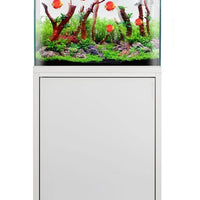 Aquarium Fish Tank & Cabinet Kit - LED - White 70L - 57cm - AllPondSolutions