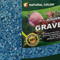 AllPondSolutions blue aquarium gravel, 4-6mm, 2kg bag