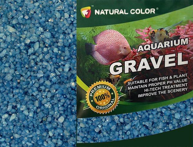 Aquarium Fish Tank Blue Gravel 4 - 6mm 2kg - AllPondSolutions