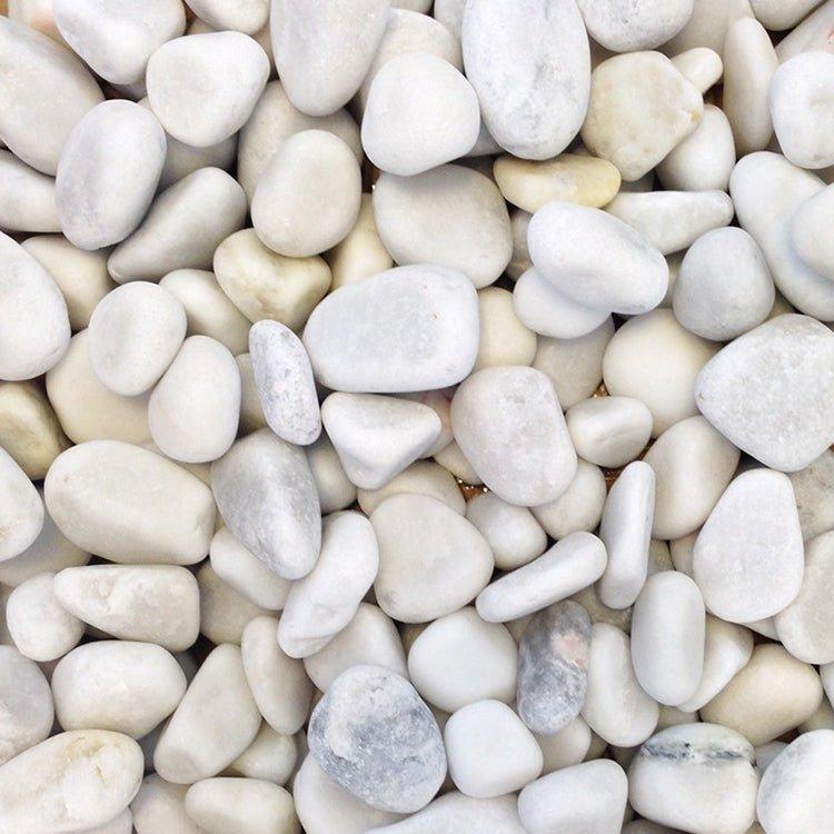 Aquarium Fish Tank Gravel White Pebbles 1-2cm 5kg - AllPondSolutions