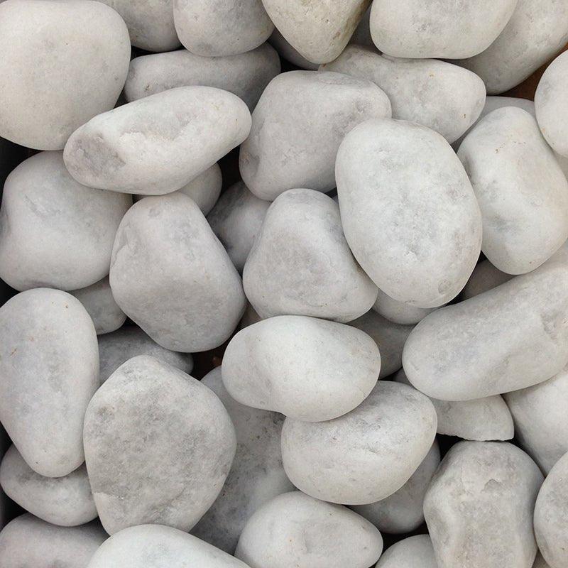 Aquarium Fish Tank Gravel White Pebbles 3-5cm 5kg - AllPondSolutions