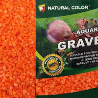 AllPondSolutions orange aquarium gravel, 4-6mm, 5kg bag