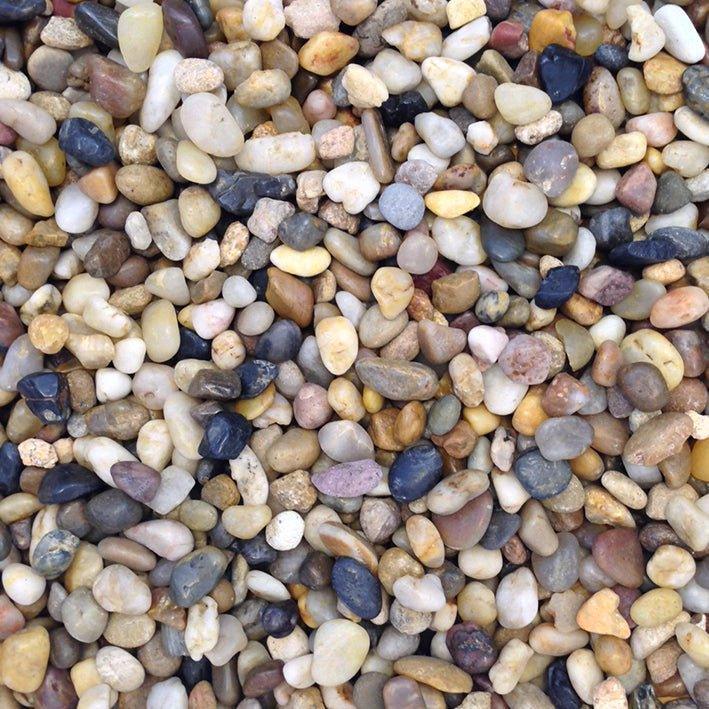 AllPondSolutions aquarium pebble and stone mix, 0.5-1cm, 5kg bag