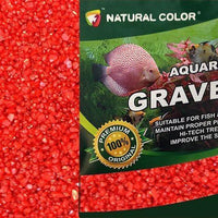 AllPondSolutions red aquarium gravel, 4-6mm, 2kg bag