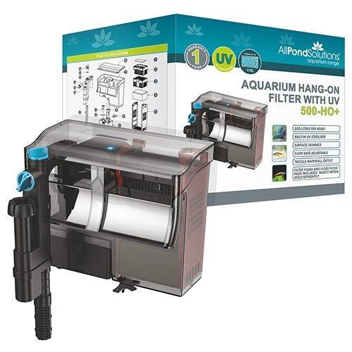 Aquarium Fish Tank Hang on Filter 500 L/H + 5W UV
