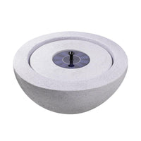 AllPondSolutions light grey bowl stone solar water feature