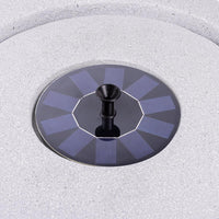 AllPondSolutions light grey bowl stone solar water feature