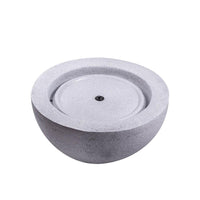 AllPondSolutions light grey stone bowl water feature with LED light