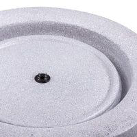 AllPondSolutions light grey stone bowl water feature with LED light