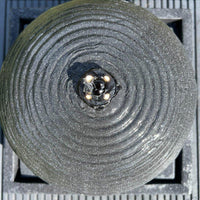 AllPondSolutions globe on plate box solar water feature with LED lights