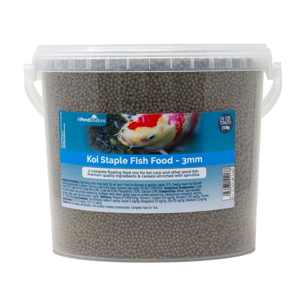 Koi Floating Staple Fish Food - 3mm - 1190G & 2140G - AllPondSolutions