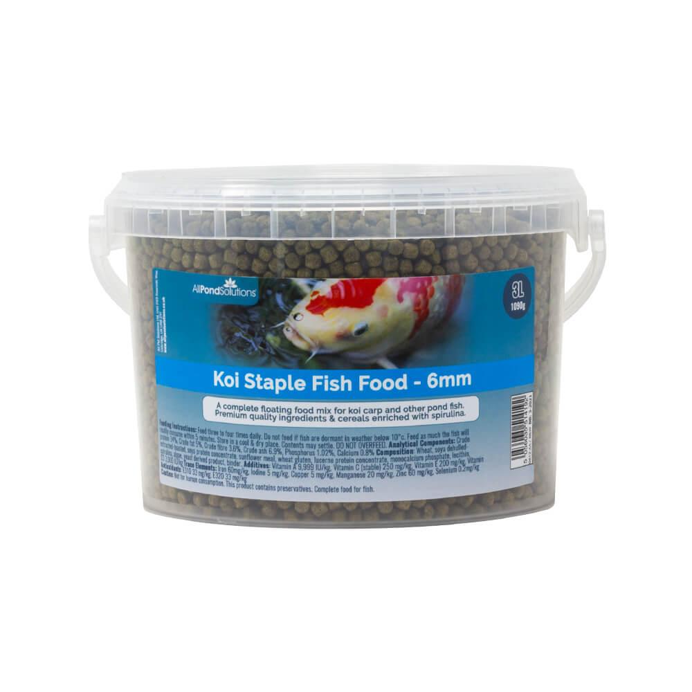 Koi Floating Staple Fish Food 6mm - 1090g & 1950g - AllPondSolutions