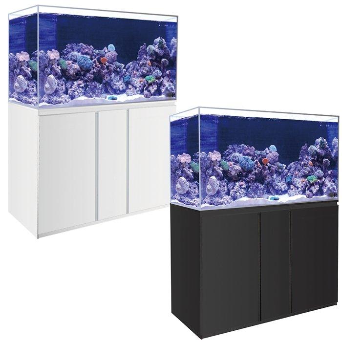 Marine Fish Tank & Cabinet Set - White / Black 300L- 120cm - AllPondSolutions