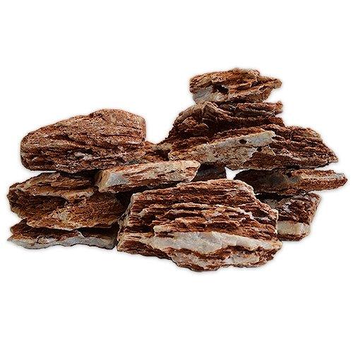 Natural Red Wood Line Stone Aquascaping Rock - 20Kg Box - AllPondSolutions