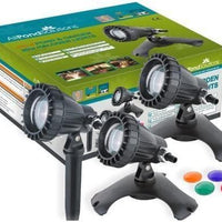 AllPondSolutions PG-3 pond and garden light set of three, 20W