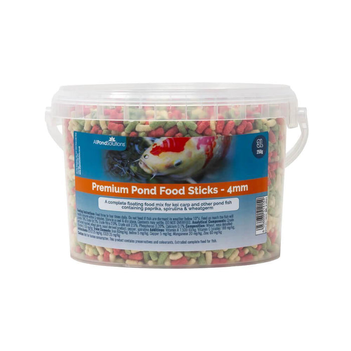 Premium Floating Pond Food Sticks - 4mm - 250g & 450g