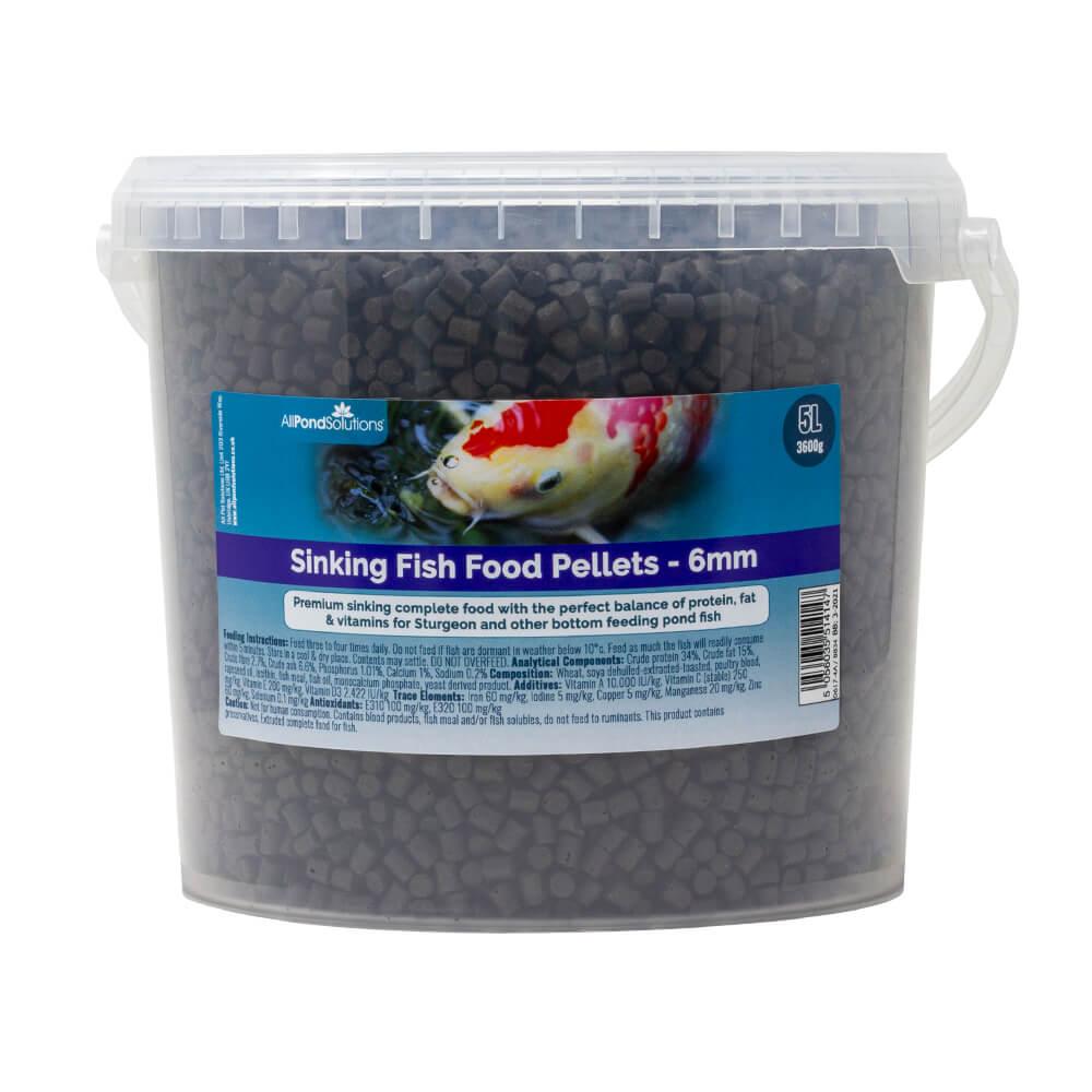 Sinking fish food clearance for ponds