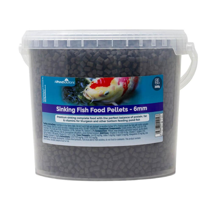 Sinking Fish Food Pellets ‚6mm - 2L & 5L - AllPondSolutions