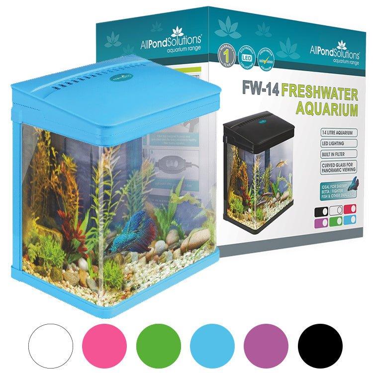 Small 14 Litre Nano Fish Tank - 6 Colours - AllPondSolutions