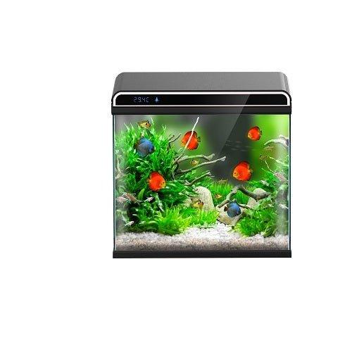 Ultra Clear Glass Nano LED Light Fish Tank - 12L - Black - AllPondSolutions