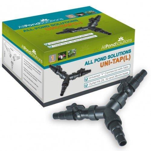 Replacement Uni Tap 3 Way Y Pond Hose with Adaptor Taps 25 / 32 / 38mm