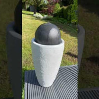 AllPondSolutions vase globe solar water feature with LED lights