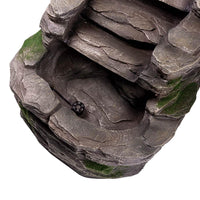 AllPondSolutions slate-effect waterfall water feature with LED light