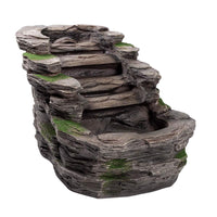 AllPondSolutions slate-effect waterfall water feature with LED light