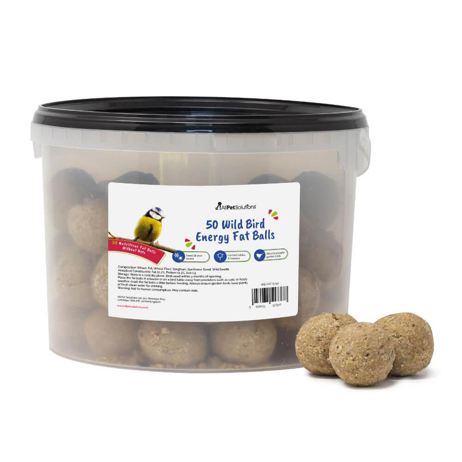 Wild Birds Fat Balls Without Nets (50 Fat Balls) - AllPondSolutions