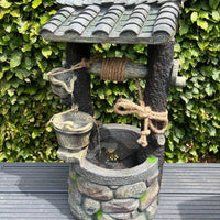 AllPondSolutions wishing well water feature with LED light